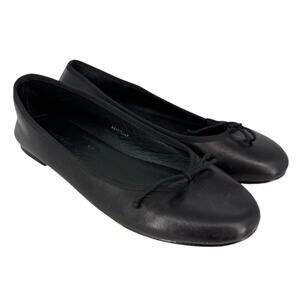 Thursday Boot Co Prima Ballet Flats Black Leather Womens Size 8.5